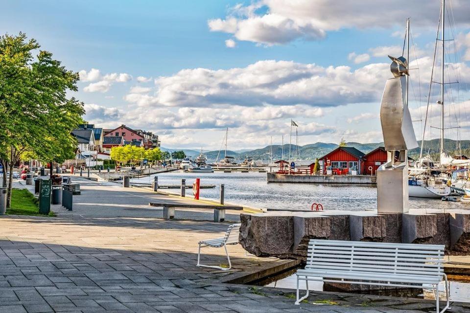 Studio W Centrum Miasta Holmestrand, Norwegia Bagian luar foto